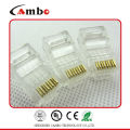 soonest delivery suppliers CAT5E/CAT6 Stranded Solid network cable 8P8C unshielded/shielded Gold Plated prise rj 45